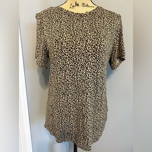 Old Navy Luxe Crew-Neck Cheetah Print Tee